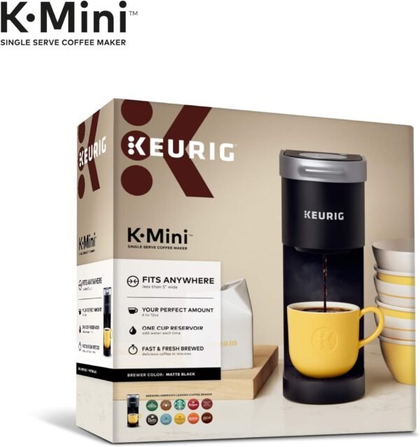 1740966678_71XuCeQgsjL._AC_SL1500_.jpg Keurig K-Mini Single Serve K-Cup Pod Coffee Maker, 6 to 12oz Brew size, with Cord Storage, Perfect for Small Spaces, Black