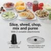 1740967393_81GDlyEBB6L._AC_SL1500_.jpg Hamilton Beach Food Processor & Vegetable Chopper for Slicing, Shredding, Mincing, and Puree, 10 Cups + Easy Clean Bowl Scraper, Black and Stainless Steel (70730)