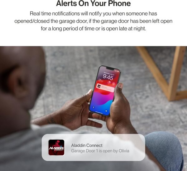 1741185277_81lKSlvzodL._AC_SL1500_.jpg Genie StealthDrive 7155 Connect Smartphone-Controlled Belt Drive Garage Door Opener - 1 Each