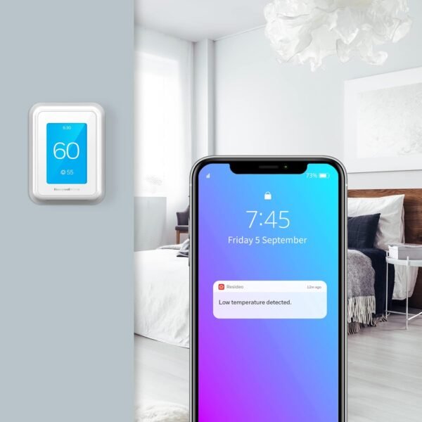 1741226877_71W2GqaU7jL._AC_SL1500_.jpg Honeywell Home T9 WIFI Smart Thermostat, Smart Room Sensor Ready, Touchscreen Display, Alexa and Google Assist