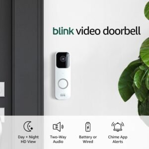 1742164471_51qCNXhVFmL._AC_SL1000_.jpg Blink Video Doorbell (newest model) + Sync Module 2 | Two-year battery life, Two-way audio, HD video, motion and chime app alerts and Alexa enabled — wired or wire-free (White)