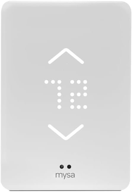 Mysa Smart Thermostat for Electric Baseboard Heaters 240V | Remote Control with 100% Free APP | Easy Install | HomeKit, Alexa, Google Home | Wi-Fi Programmable | Temp. & Humidity Alerts