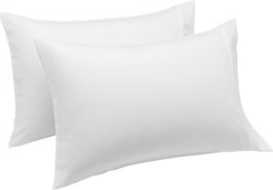 41P4MmahPnS._AC_SL1500_.jpg Amazon Basics Standard Pillow Cases Set of 2 - Lightweight, Super Soft Easy Care Microfiber, Bright White, 30" L x 20" W, Pillows Not Included