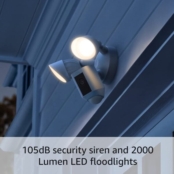 51YDgnmLVS._SL1000_.jpg Ring Floodlight Cam Wired Plus (newest model), 1080p HD video with motion-activated floodlights, White