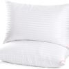 EIUE Hotel Collection Bed Pillows for Sleeping 2 Pack Queen Size，Pillows for Side and Back Sleepers,Super Soft Down Alternative Microfiber Filled Pillows,20 x 30 Inches