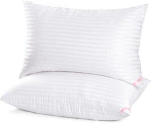 51HGSKCft0L._AC_SL1500_.jpg EIUE Hotel Collection Bed Pillows for Sleeping 2 Pack Queen Size,Pillows for Side and Back Sleepers,Super Soft Down Alternative Microfiber Filled Pillows,20 x 30 Inches