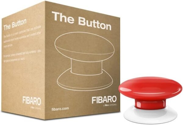 51Zhg8C0SBL._AC_SL1000_.jpg FIBARO The Button Z-Wave Plus Scene Controller On-Off Trigger, FGPB-101-3, Red