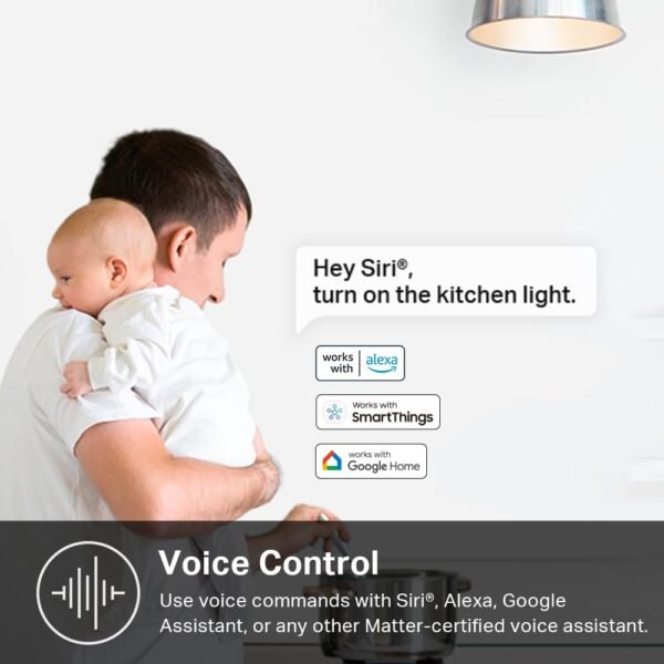 51d3nUhF0QL._SL1000_.jpg Kasa Matter Smart Light Switch: Voice Control w/Siri, Alexa & Google Assistant, UL Certified, Timer & Schedule, Easy Guided Install, Neutral Wire Required, Single Pole, 2.4GHz Wi-Fi, 3-Pack