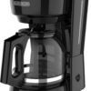 51r-kXmr2jL._AC_SL1291_.jpg BLACK+DECKER 12-Cup Coffee Maker with Easy On/Off Switch, Easy Pour, Non-Drip Carafe with Removable Filter Basket, Vortex Technology, Black