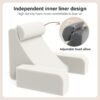 61-n9A-pQTL._AC_SL1500_.jpg ENITYA Reading Pillow for Sitting in Bed Adult, Back Pillow for Bed Sitting up, Reading & Bed Rest Pillows for Watching TV/Reading/Gaming/Resting in Bed, Couch or Floor, Medium 19"(Grey)
