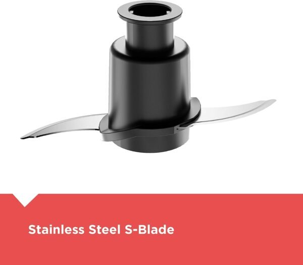 614a-knukNS._AC_SL1500_.jpg BLACK+DECKER Food Processor and Vegetable Chopper, Stainless Steel Blade, 8-Cup Capacity, 450W Power with Attachments to Grate, Shred, Slice, Mince, Grind, and Puree