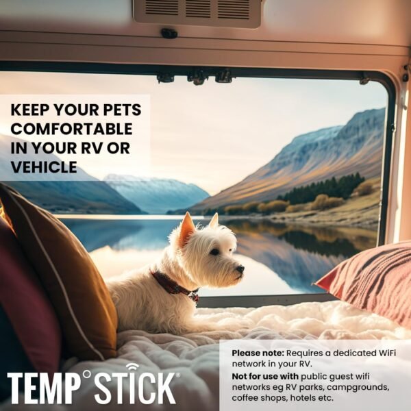 617gLd-lYCL._AC_SL1075_.jpg Temp Stick Remote WiFi Temperature & Humidity Sensor, Data Logger. No Subscription. 24/7 Monitor, Unlimited Text, App & Email Alerts. Made in America. Use with Alexa, IFTTT. Monitor Anywhere, Anytime