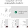618bWaB23zL._AC_SL1500_.jpg August Home Silver Wi-Fi Smart Lock – Keyless Entry, Electronic Door Lock, Easy Installation on Existing Deadbolt