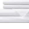 618sWvD79uL._AC_SL1500_.jpg Hotel Sheets Direct 4 Piece Bed Sheet Set Queen Size, 100% Viscose Derived from Bamboo Sheets Set with 2 Pillowcases, Cooling & Breathable Luxury Bedding, Moisture-Wicking & Silky Soft Texture, White