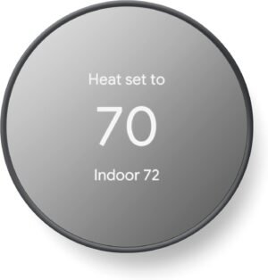 61Ax8c9VeL._AC_SL1500_.jpg Google Nest Thermostat - Smart Thermostat for Home - Programmable Wifi Thermostat - Charcoal