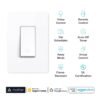 61BpNJsGKhL._SL1500_.jpg Kasa Matter Smart Light Switch: Voice Control w/Siri, Alexa & Google Assistant, UL Certified, Timer & Schedule, Easy Guided Install, Neutral Wire Required, Single Pole, 2.4GHz Wi-Fi, 3-Pack