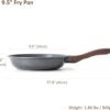 61C7FAOIyfL._AC_SL1500_.jpg SENSARTE Nonstick Frying Pan Skillet, Swiss Granite Coating Omelette Pan, Healthy Stone Cookware Chef's Pan, PFOA Free (8/9.5/10/11/12.5 Inch) (9.5 Inch)