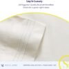 61Dto3QhlCL._AC_SL1500_.jpg 1800 Thread Count Sheet Set – Soft Egyptian Quality Brushed Microfiber Sheets – Luxury Bedding Set with Flat Sheet, Fitted Sheet, Pillow Cases, King, Ivory, Sheet Set