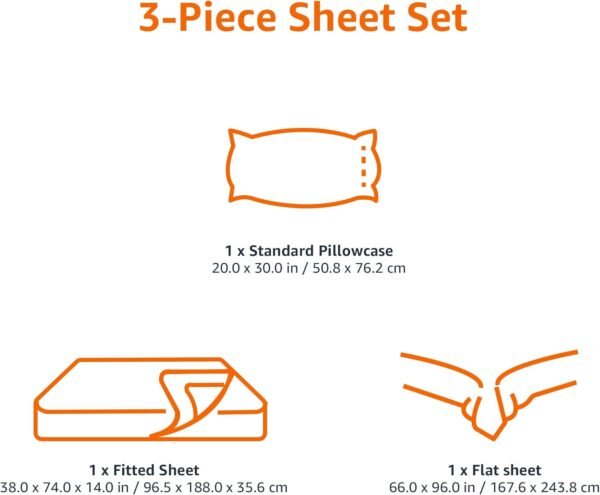 61FmE6TAM9L._AC_SL1500_.jpg AmazonBasics Microfiber Sheet Set, Twin, Dark Grey