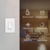 61NKNKhN-TL._SL1000_.jpg Kasa Smart Light Switch HS200P3, Single Pole, Needs Neutral Wire, 2.4GHz Wi-Fi Light Switch Works with Alexa and Google Home, UL Certified, No Hub Required, 3 Count -Pack of 1 , White