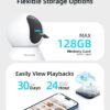 61Nin52wIML._AC_SL1500_.jpg blurams Indoor Camera 2K, Cameras for Home Security 5GHz, 360° Pet Camera w/Motion Tracking, Phone App, 2-Way Audio, IR Night Vision, Siren, Works with Alexa & Google Assistant