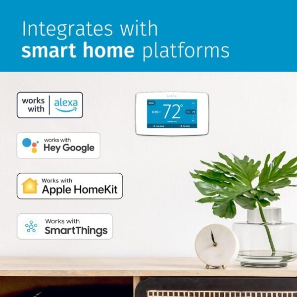 61RU7UaxABL._AC_SL1200_.jpg EMERSON Sensi Touch Wi-Fi Smart Thermostat with Touchscreen Color Display, Works with Alexa, Energy Star Certified, C-wire Required, ST75W , White