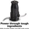 Hamilton Beach Electric Vegetable Chopper & Mini Food Processor, 3-Cup, 350 Watts, for Dicing, Mincing, and Puree, Black (72850)