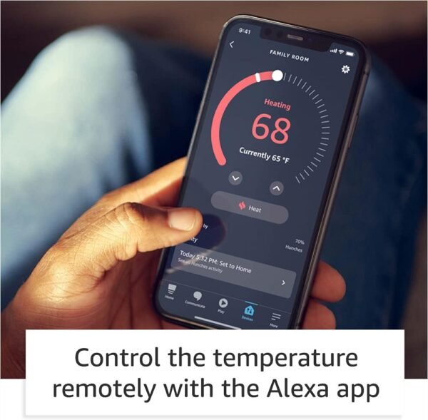 61WVSMwbKL._AC_SL1000_.jpg Amazon Smart Thermostat – Save money and energy - Works with Alexa and Ring - C-wire required
