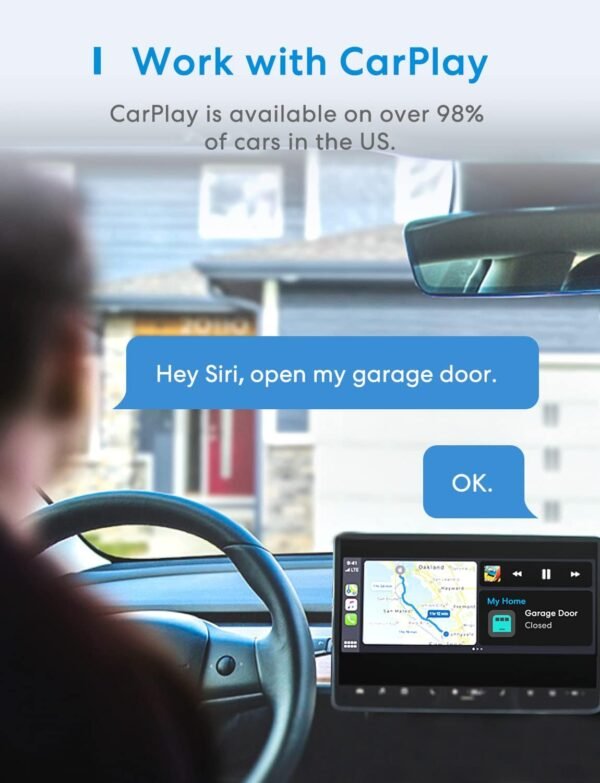 61XBb2Me8sL._AC_SL1500_.jpg meross Smart Garage Door Opener Remote, Compatible with Apple HomeKit, Amazon Alexa, Google Assistant, SmartThings, Multiple Notification Modes, No Hub Needed