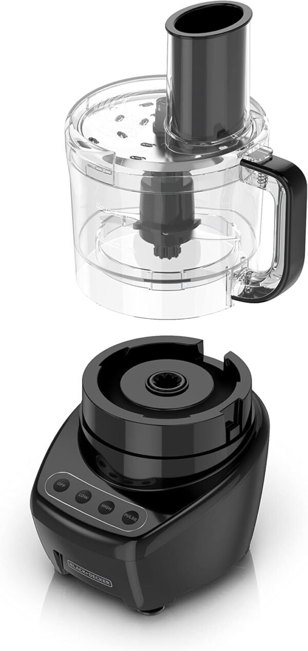 61doaVXq0L._AC_SL1500_.jpg BLACK+DECKER Food Processor and Vegetable Chopper, Stainless Steel Blade, 8-Cup Capacity, 450W Power with Attachments to Shred, Slice, Mince, Grind, and Puree