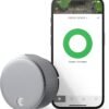 61e592E6PqL._AC_SL1500_.jpg August Home Silver Wi-Fi Smart Lock – Keyless Entry, Electronic Door Lock, Easy Installation on Existing Deadbolt