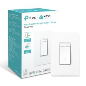 61gRmSeNXBL._SL1500_.jpg Kasa Smart Dimmer Switch HS220, Single Pole, Needs Neutral Wire, 2.4GHz Wi-Fi Light Switch Works with Alexa and Google Home, UL Certified, No Hub Required, 1 Pack