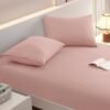 61gX1KTulbL._AC_SL1500_.jpg Full Fitted Sheet with 2 Pillowcase Soft Microfiber Sheet Set 16" Deep Pocket Bed Sheets, Wrinkle Free and Easy Care Bottom Sheet for Full Size Bed, Pink