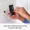 61mZebLfJkL._SL1000_.jpg Ring Video Doorbell Wired (newest model), Use Two-Way Talk, advanced motion detection, HD camera and real-time alerts to monitor your front door (wiring required)