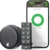 61pToPR1whL._AC_SL1500_.jpg August Home Wi-Fi Smart Lock & Keypad – Keyless Entry Door Lock, Remote Access, & Smart Home Integration – Matte Black