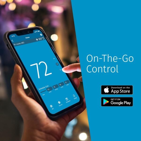 61ubG6976cL._AC_SL1200_.jpg Sensi Smart Thermostat, 100 Years Of Expertise, Wi-Fi, Data Privacy, Programmable, Easy DIY Install, Works With Alexa, Energy Star Certified, Mobile App, ST55