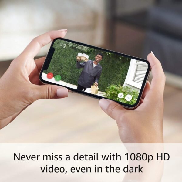 61up5JzoskL._SL1000_.jpg Ring Video Doorbell Wired (newest model), Use Two-Way Talk, advanced motion detection, HD camera and real-time alerts to monitor your front door (wiring required)