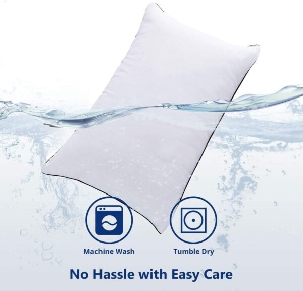 61wOkFXLC1L._AC_SL1500_.jpg JOLLYVOGUE Bed Pillows Standard Size Set of 2, Cooling and Supportive Full Pillow 2 Pack for Side and Back Sleepers, Down Alternative Hotel Collection Sleeping Pillows, 26x20 Inches