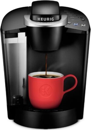 61wQb8IB8UL._AC_SL1500_.jpg Keurig K-Classic Single Serve K-Cup Pod Coffee Maker, with 3 Brew Sizes, 48oz Removable Reservoir, Black