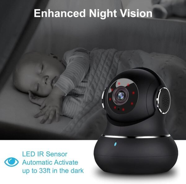 61ymb7kVQBL._AC_SL1500_.jpg litokam 2K Indoor Security Camera, 360° Cameras for Home Security Indoor with Motion Detection, Pet Cam with Phone App, Baby Monitor-Night Vision