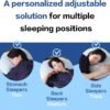71gP9Rn85L._AC_SL1500_.jpg EASELAND Firm Pillow Shredded Memory Foam(Adjustable Loft), Cooling Breathable for Sleeping Queen Size 2 Pack