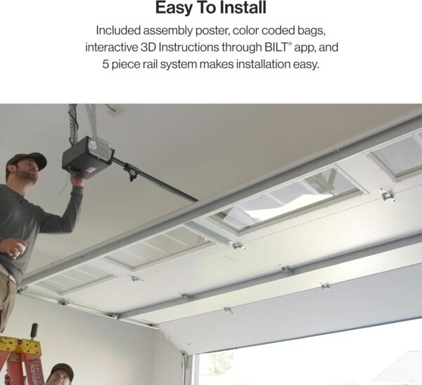 71-cb3Wn1rL._AC_SL1500_.jpg Genie StealthDrive 7155 Connect Smartphone-Controlled Belt Drive Garage Door Opener - 1 Each