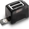 71236zHO6EL._AC_SL1500_.jpg BLACK+DECKER 2-Slice Toaster, T2569B, Extra Wide Slots, 6 Shade Settings, 850 Watts, Crub Tray, Cancel Button