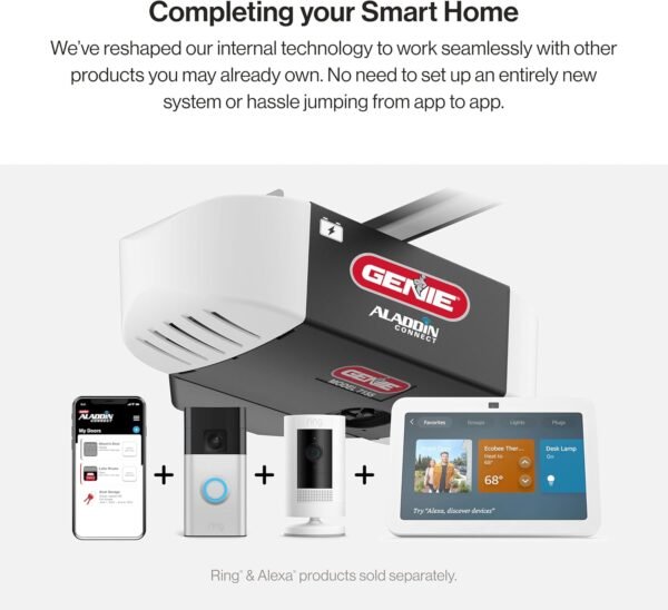 713bmoiyo-L._AC_SL1500_.jpg Genie StealthDrive 7155 Connect Smartphone-Controlled Belt Drive Garage Door Opener - 1 Each