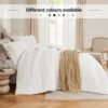 713pRHSDG2L._AC_SL1500_.jpg Queen Comforter Sets White,3PCS Soft Lightweight Breathable Bedding Comforter Sets for All Season, Queen Size(90''×90'' Comforter & 2 Pillowcases)