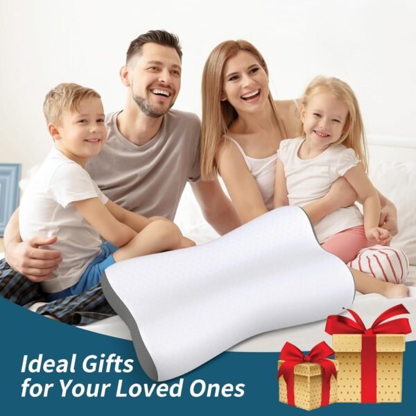 716-2XxhPFL._AC_SL1500_.jpg Cervical Neck Pillow Memory Foam Pillows for Neck Pain Relief, Ergonomic Pillow for Shoulder Pain, Contour Pillow for Sleeping, Orthopedic Bed Pillows Neck Support for Side Back Stomach Sleepers