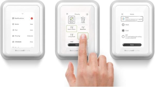 716QWZfyqJL._AC_SL1500_.jpg Honeywell Home T9 WIFI Smart Thermostat, Smart Room Sensor Ready, Touchscreen Display, Alexa and Google Assist