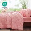 717AWBviOfL._AC_SL1500_.jpg BEDELITE Pink Boho Comforter Set Queen – 3-Piece Pintuck Bedding, Lightweight & Warm, Soft All-Season Comforter with 2 Pillowcases