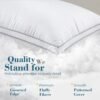 717EU2vK5xL._AC_SL1500_.jpg viewstar Pillows Queen Size Set of 2, Hotel Quality, Down Alternative Gusseted Bed Pillows for Side, Back, or Stomach Sleepers, White