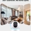 7197J4EbNPL._AC_SL1500_.jpg blurams Indoor Camera 2K, Cameras for Home Security 5GHz, 360° Pet Camera w/Motion Tracking, Phone App, 2-Way Audio, IR Night Vision, Siren, Works with Alexa & Google Assistant